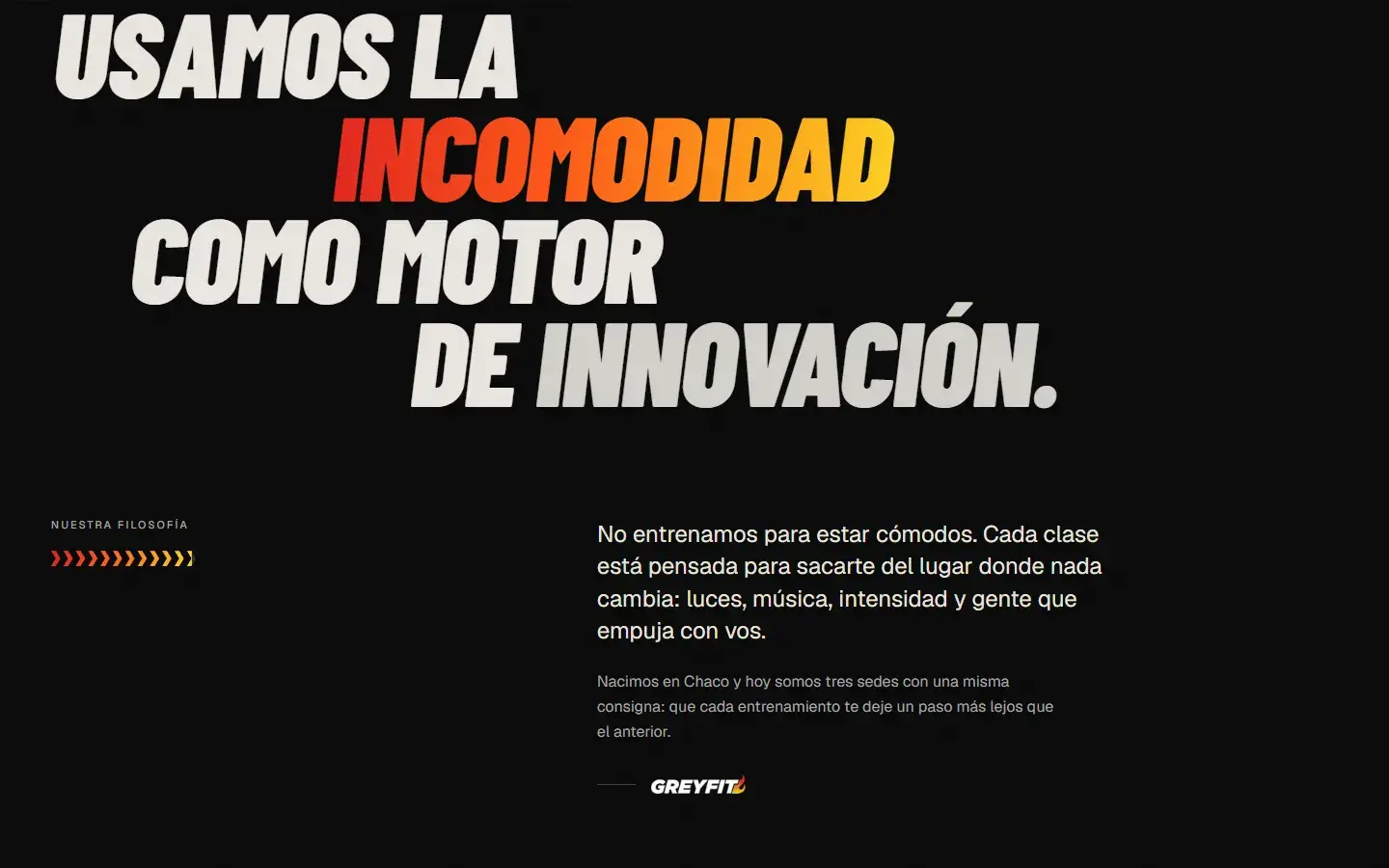 GreyFit: sección Manifiesto