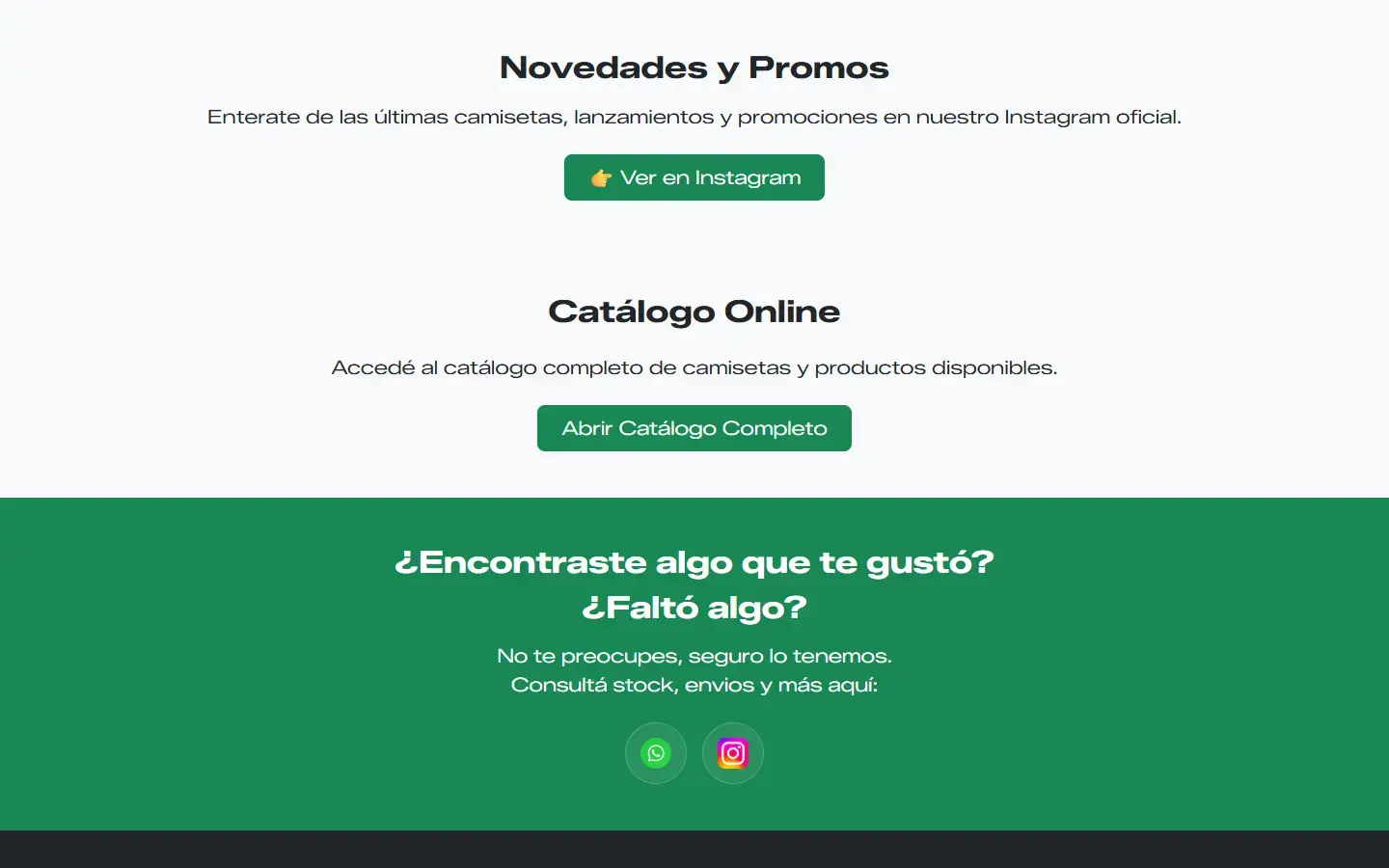 Mauro Camisetas: sección Contacto